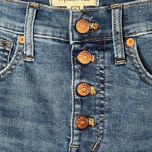 Madewell Petite 10" High Rise Skinny Jeans Mackey Wash Women’s Size 25P - Picture 9 of 14
